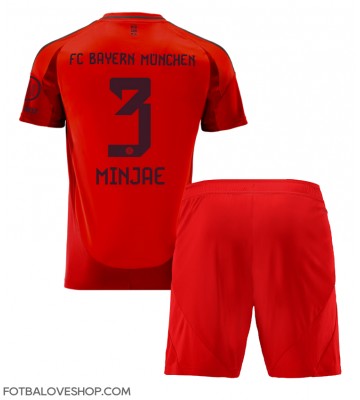 Bayern Munich Kim Min-jae #3 Dětské Domácí Dres 2024-25 Krátký Rukáv (+ trenýrky)
